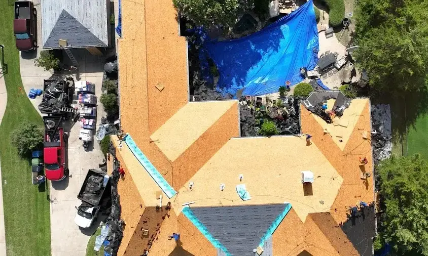 Professional Roof Repair being performed in Summit